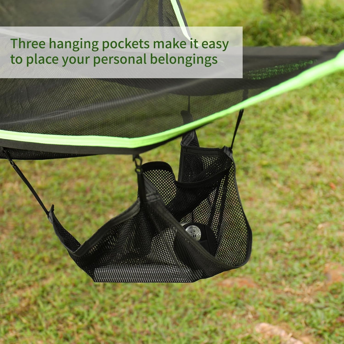 Heavy-Duty Multi-Person Triangle Hammock with Portable Straps & Storage Bag