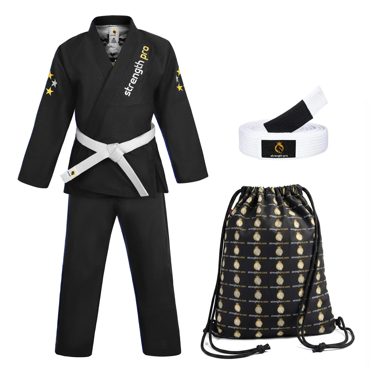 Men's Lightweight Preshrunk Jiu Jitsu Gi with Belt for Martial Arts Training