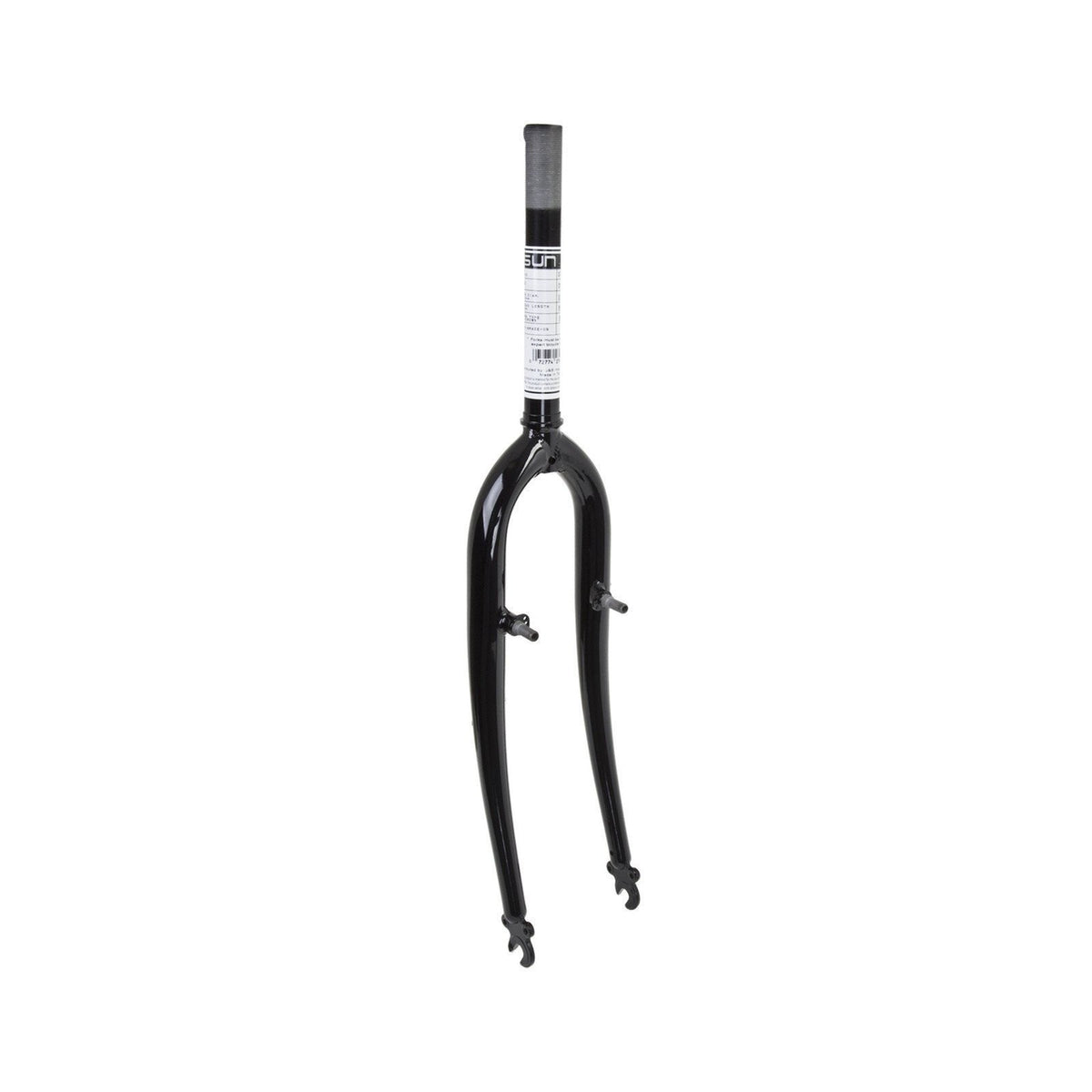 26-Inch MTB Bicycle Fork - Black, 200mm Steer Tube, Threaded 22.2mm