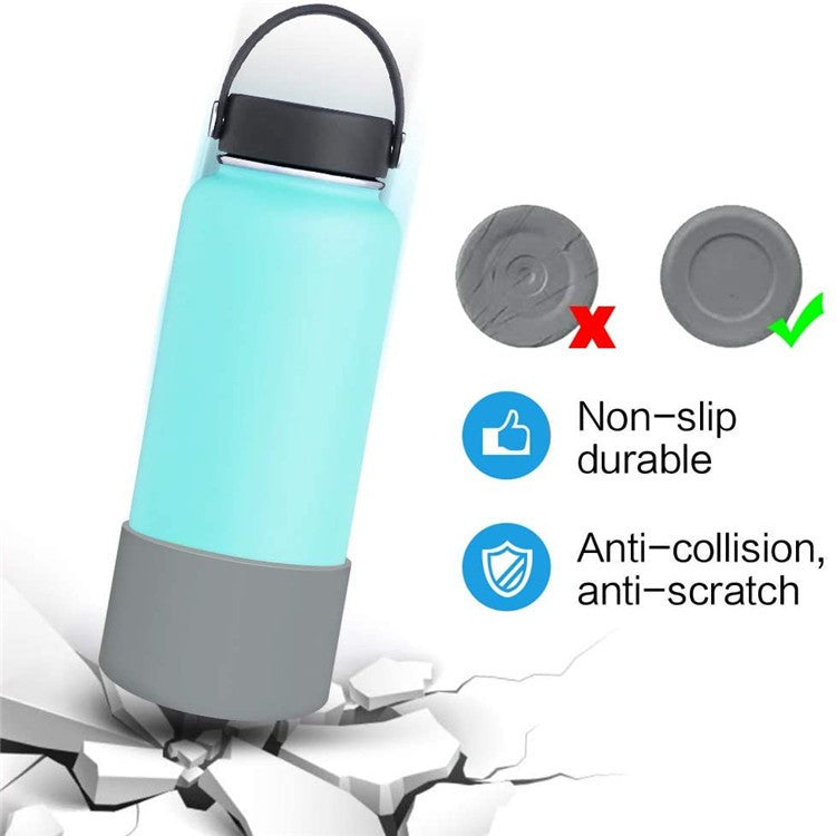 Protective Silicone Bottle Sleeve for Hydro Flask - Anti-Slip Bottom Cover