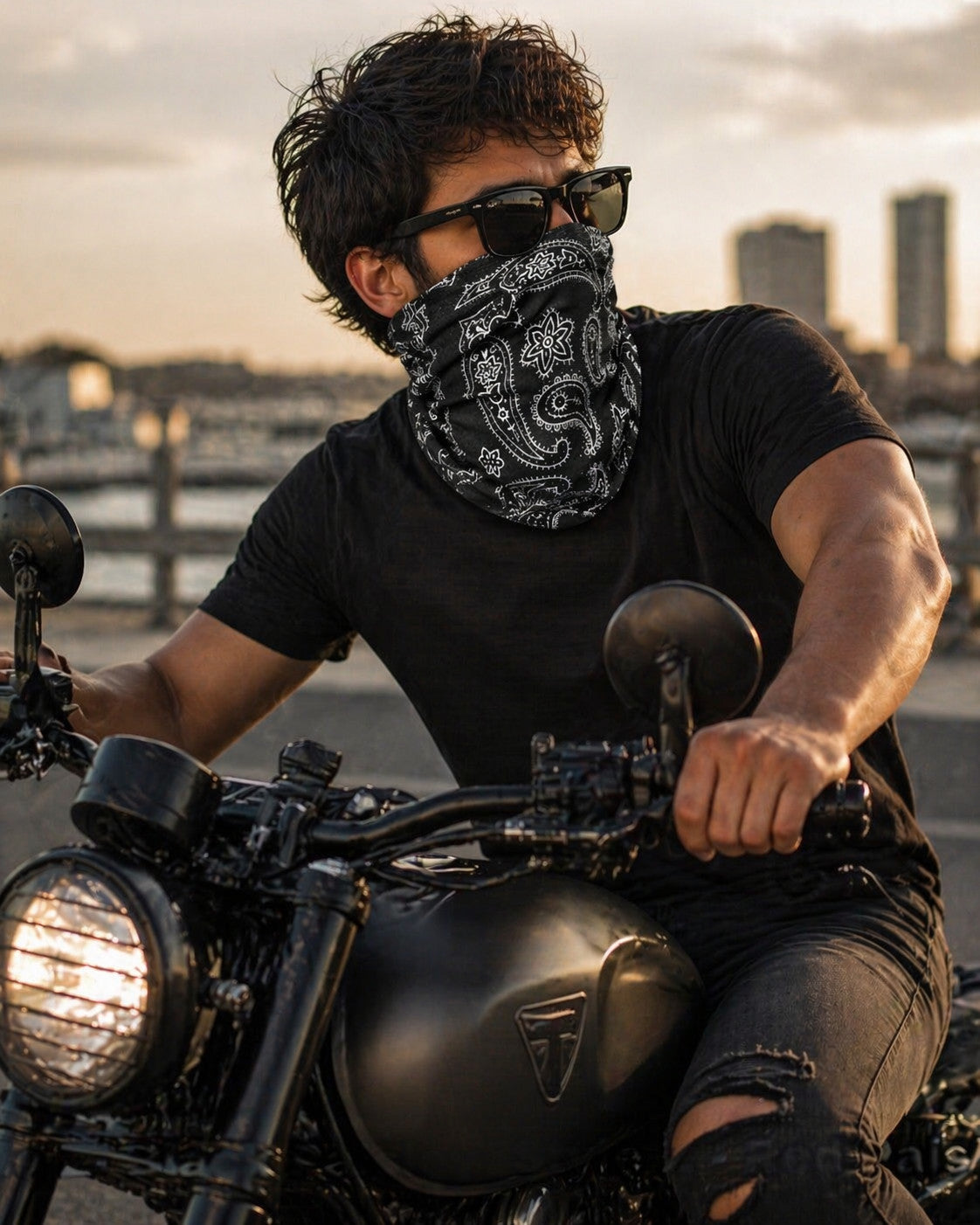 Unisex Multi-Functional Face Mask Gaiter Balaclava Neck Cover for Motorcycle & Outdoors