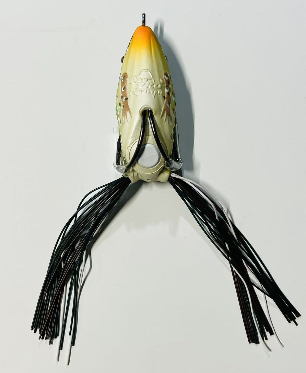 Bass Fishing Frog Lure - Eco Toad Hollow Body Soft Rubber Bait with Hooks