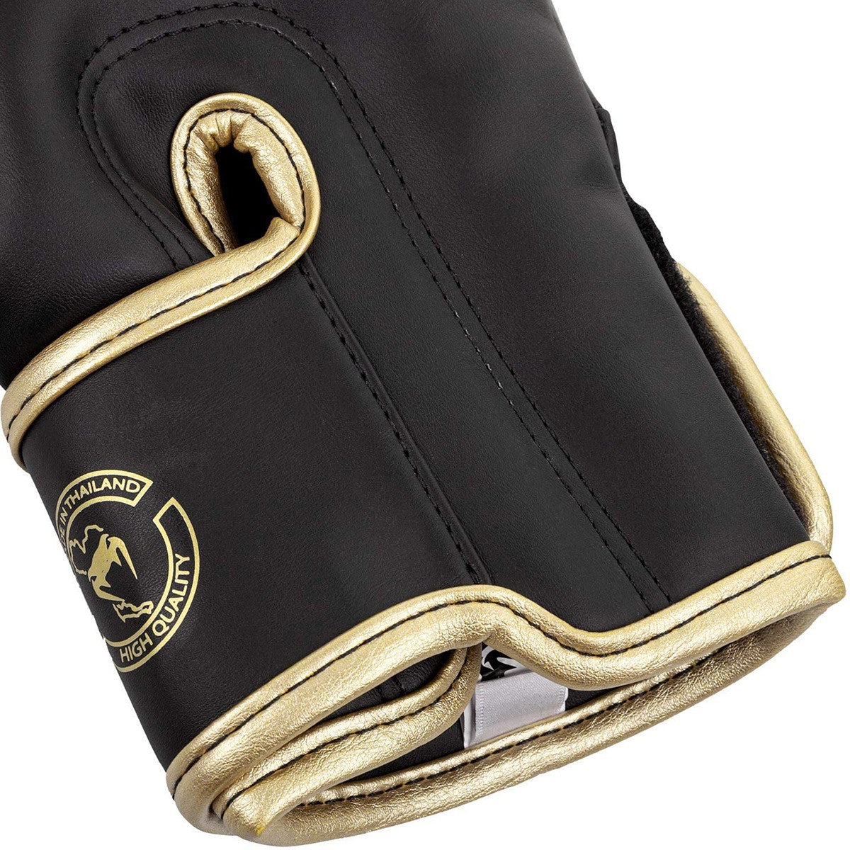 Training Boxing Gloves with Hook and Loop Closure - Dark Camo & Gold