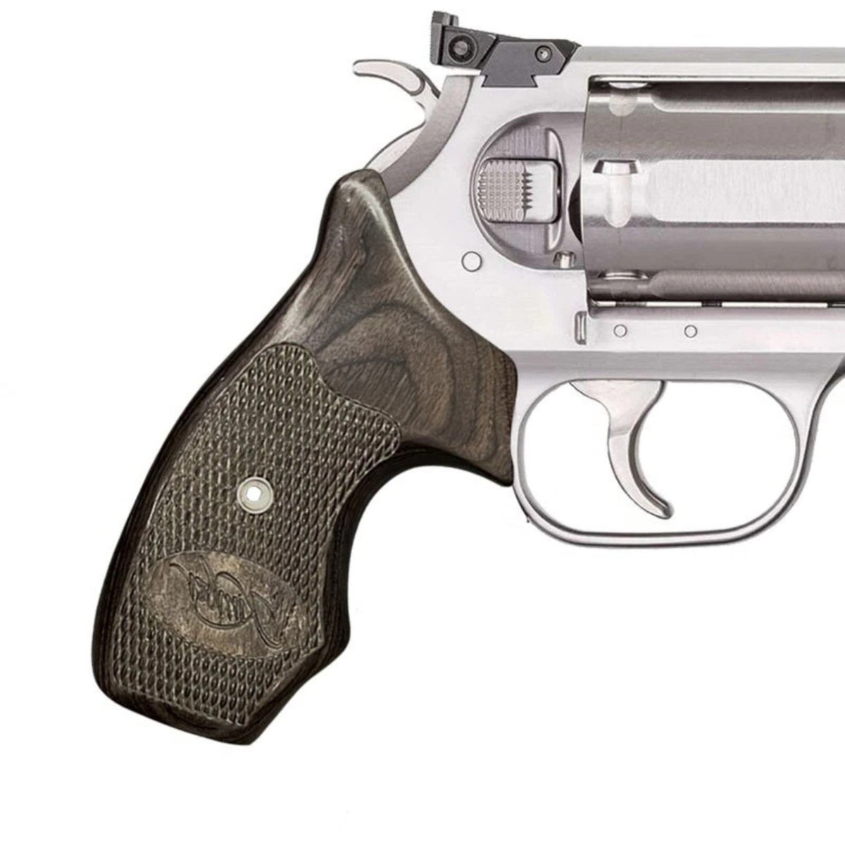Kimber K6s DASA Walnut Checkered Combat Grips for Revolver - Ergonomic & Tactical