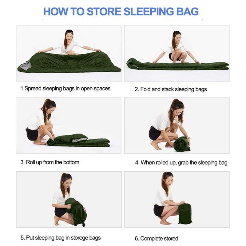 4-Season Waterproof Sleeping Bag for Camping & Hiking - Lightweight, Eco-Friendly
