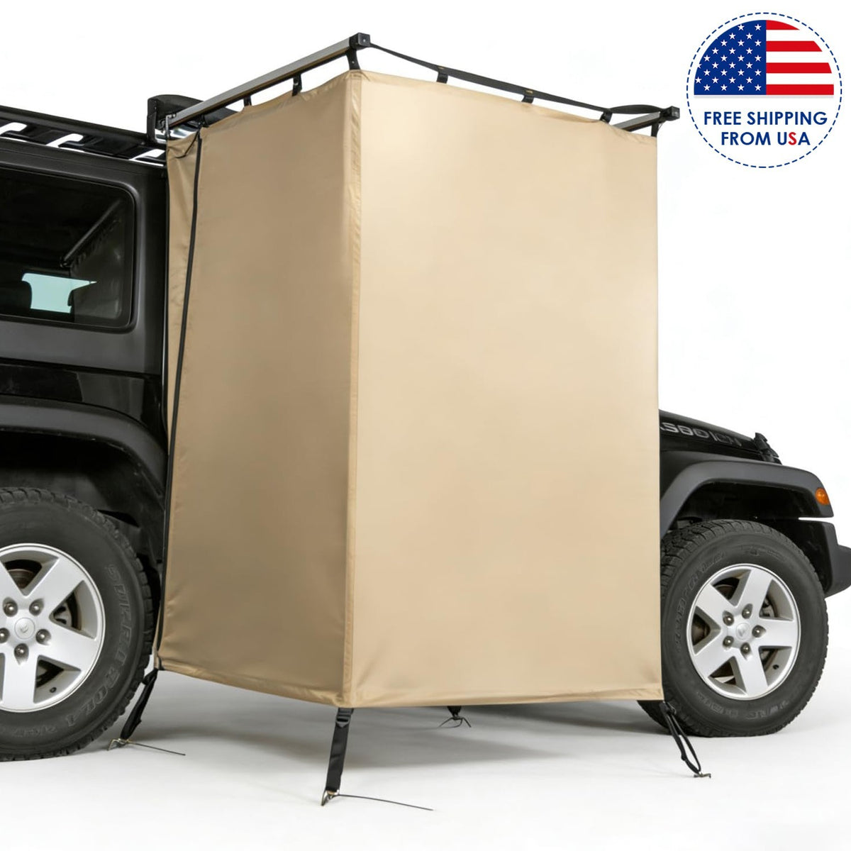 Portable Car Shower Tent Privacy Shelter for Camping & Overland Vehicles