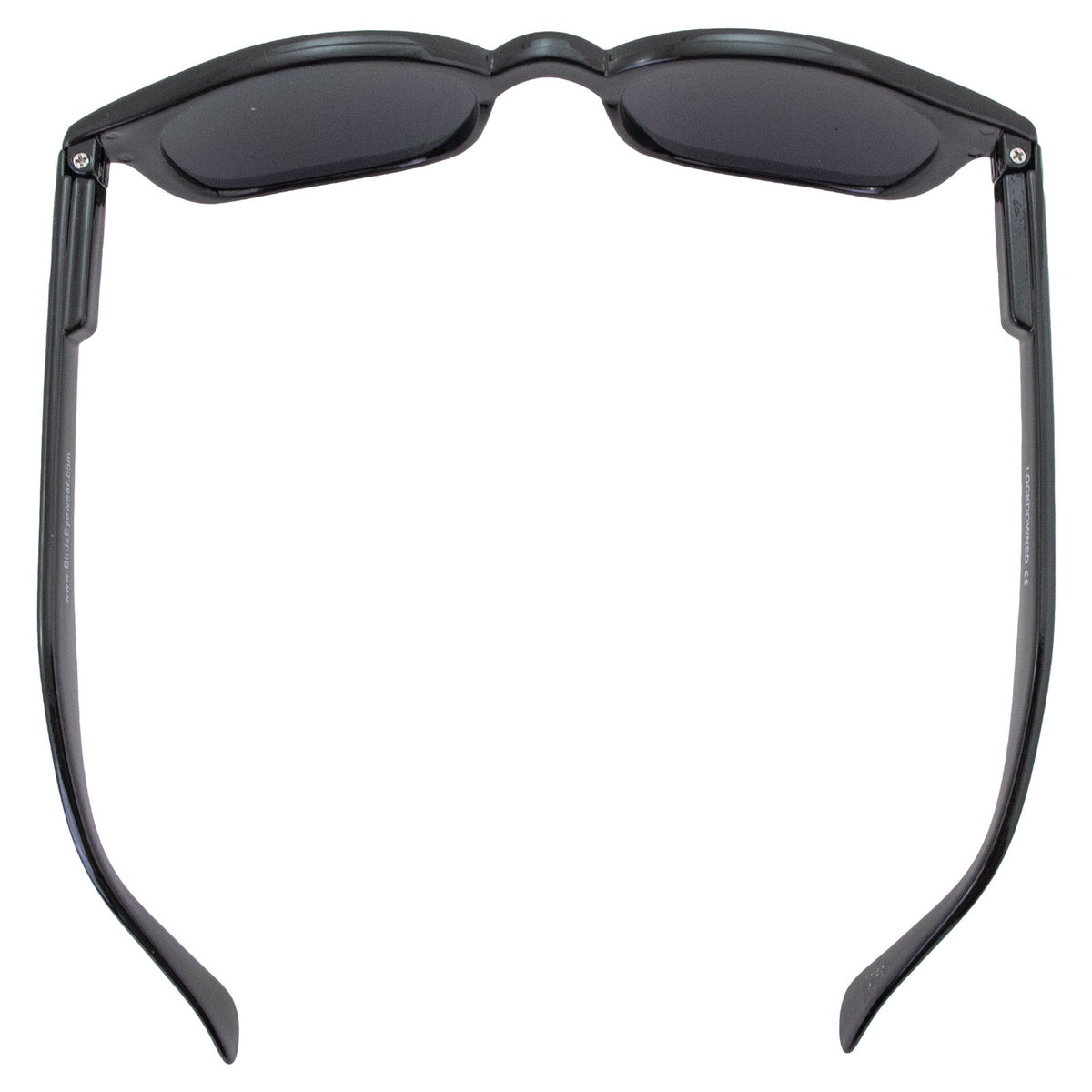 Motorcycle Sunglasses Black Frame Super Dark Smoke Lens with Pouch