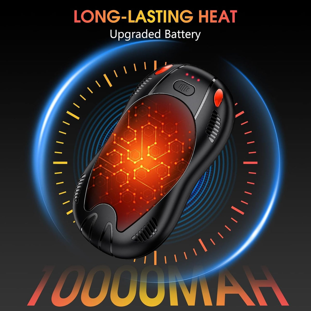 Rechargeable Hand Warmers 10000mAh Dual-Sided Portable Winter Gift Pack