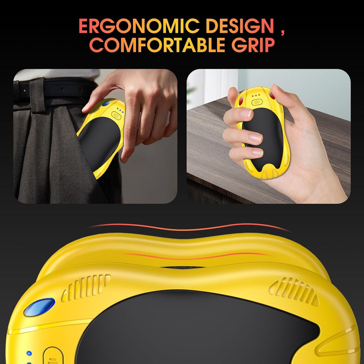 Rechargeable Hand Warmers 10000mAh Dual-Sided Portable Winter Gift Pack