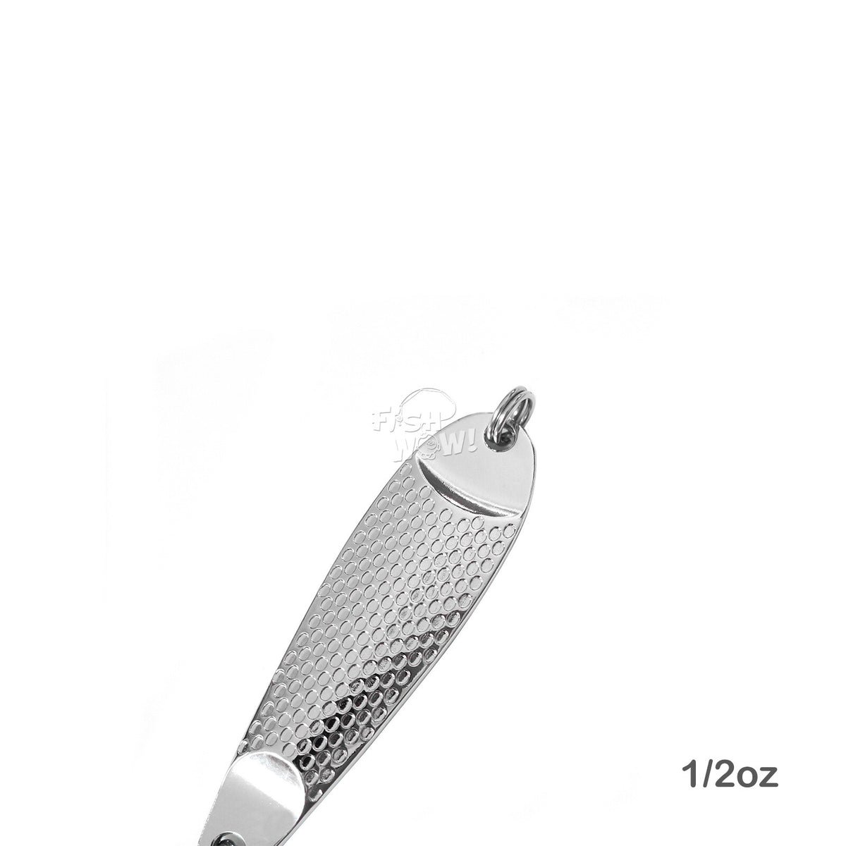 20pcs Fishing Spoons - Hopkins Style Hammered Chrome Silver Lures 0.5oz