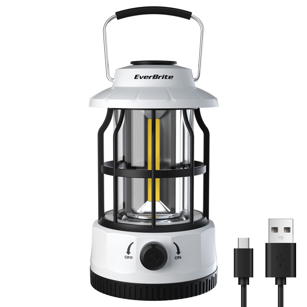Rechargeable LED Camping Lantern with 250 Lumens and Stepless Dimming