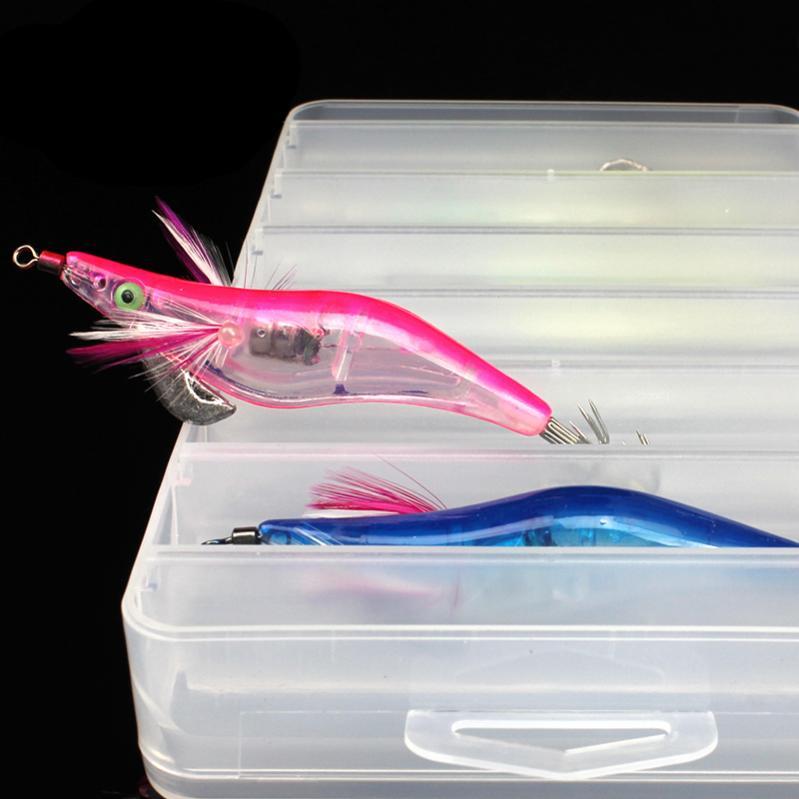 14-Compartment Waterproof Fishing Tackle Box with Transparent Lid 21x11.5x3.6cm
