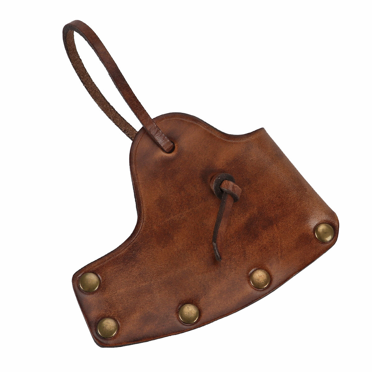 Leather Camping Axe Sheath with Lanyard - Fits Single Bit Hatchet