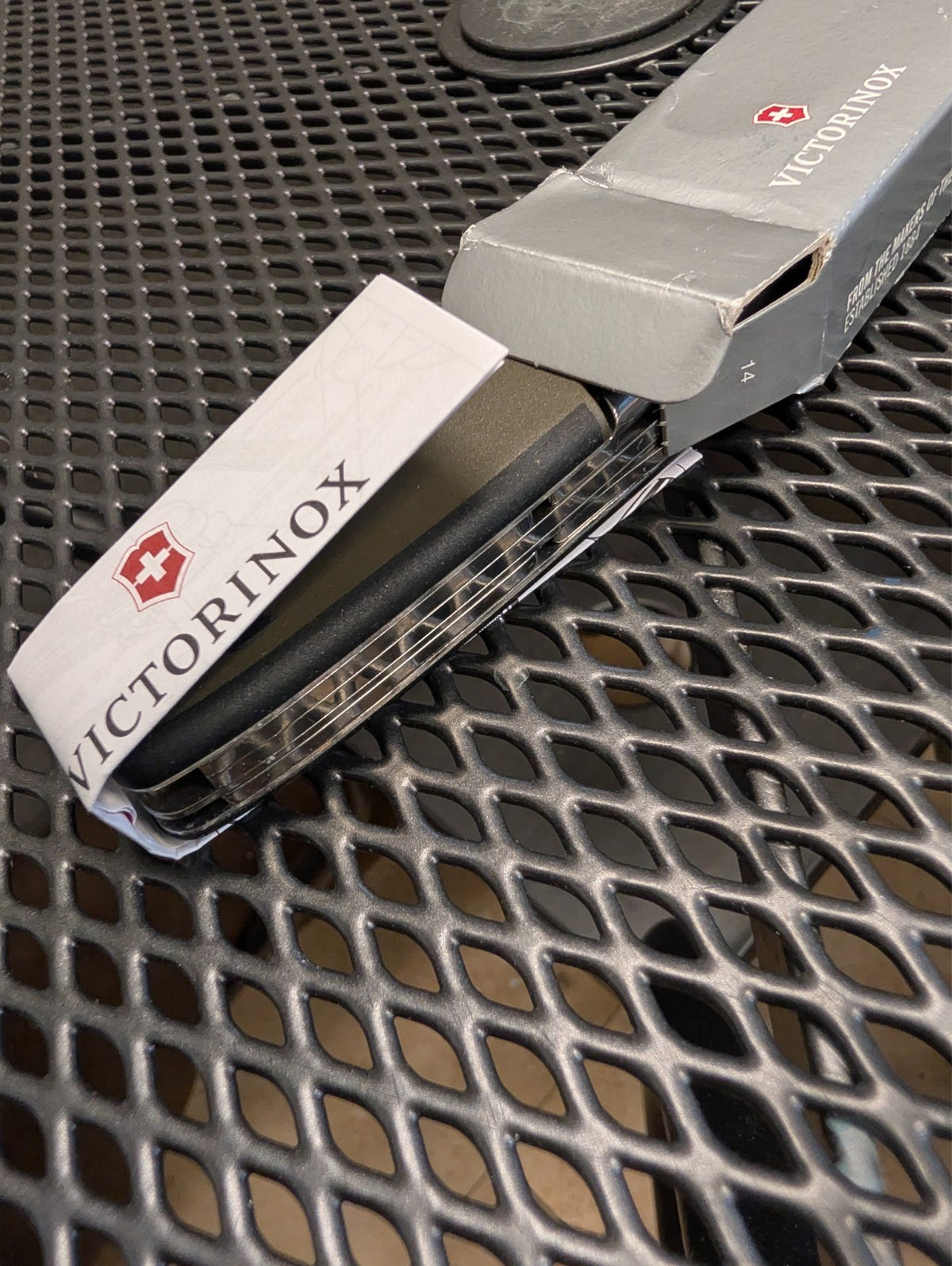 Victorinox Swiss Soldier's Knife Green 8-Function Multi-Tool with Lockable Blade
