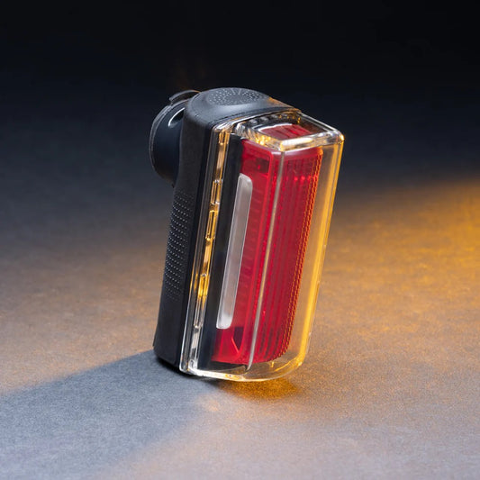 Bike Tail Light with Side Amber & Red Downward Lighting – Rechargeable USB-C