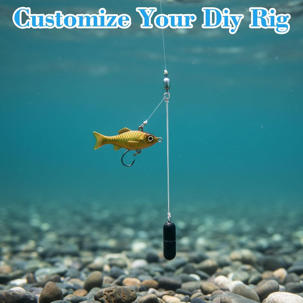 Stainless Steel Fishing Wire Spinner Kit for Custom Lures - 100 Pieces