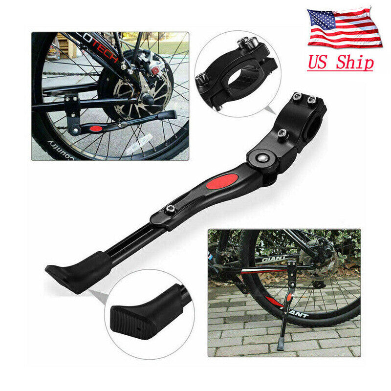Adjustable Aluminum Bicycle Kickstand for 22-29 Inch Mountain & Road Bikes