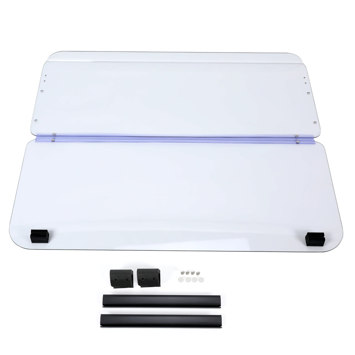 Fold Down Golf Cart Windshield for Yamaha G2 G9 1985-1995 - Clear Plastic Windscreen