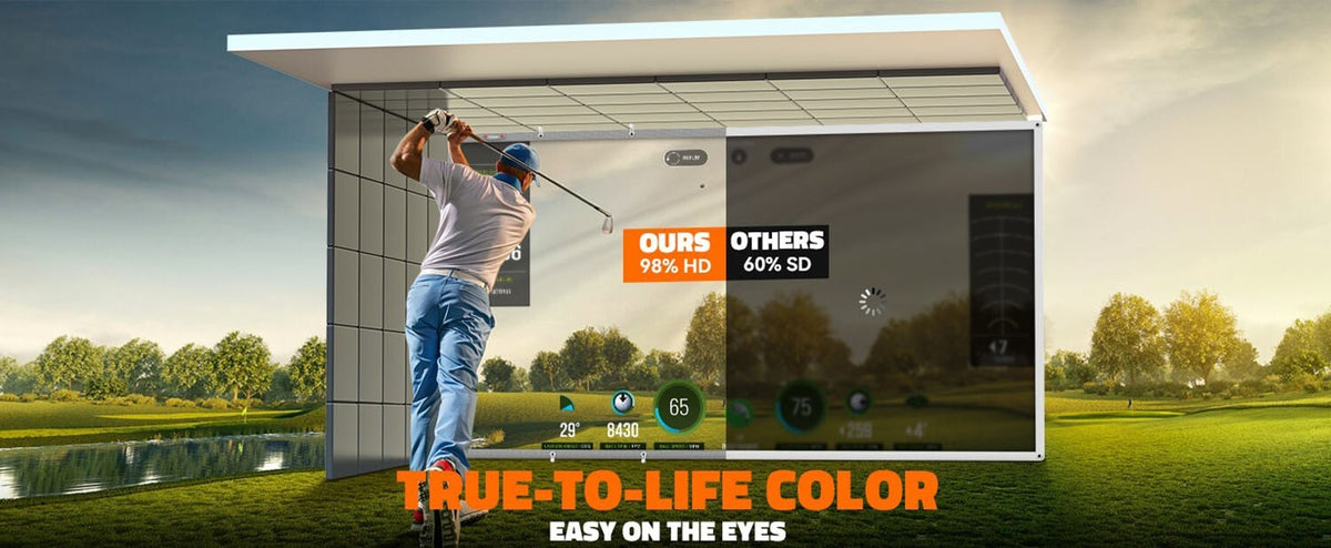 Golf Impact Screen 8x10 ft for Home Garage Indoor Practice Durable Impact-Resistant