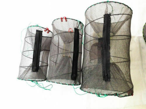 Foldable Crab & Crawfish Trap with Multiple Sizes for Fishing