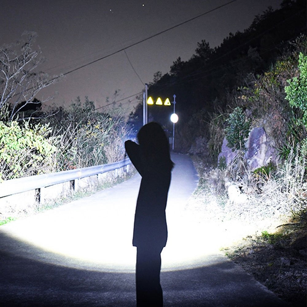 Super Bright LED Tactical Flashlight 1000000 Lumens, Rechargeable, Waterproof