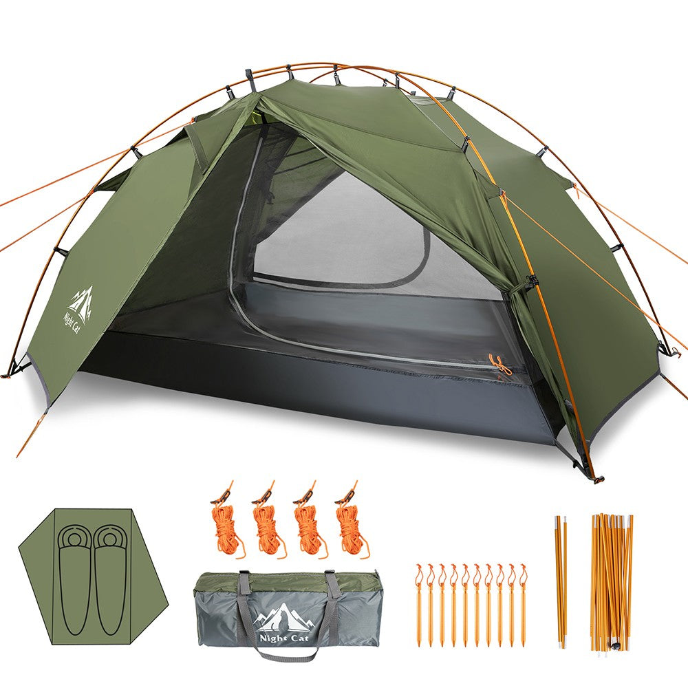 2 Person Camping Tent for Hiking Mountain Hunting 4 Seasons Waterproof