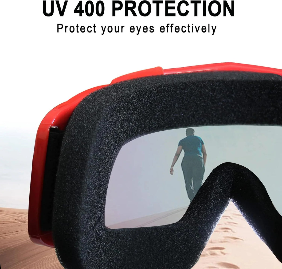 Off-Road Motorcycle ATV Goggles with UV Protection and Adjustable Strap