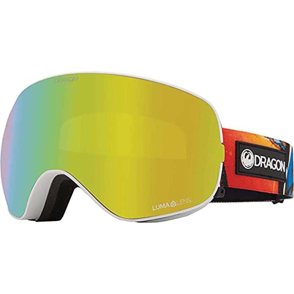 Dragon X2s Goggles with Gold Ion and Yellow Lenses - UV, Anti-Fog, Sports