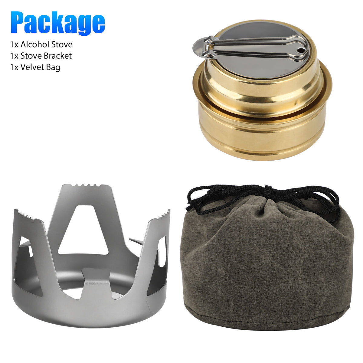 Portable Alcohol Camping Stove Burner for Backpacking Hiking Cooking
