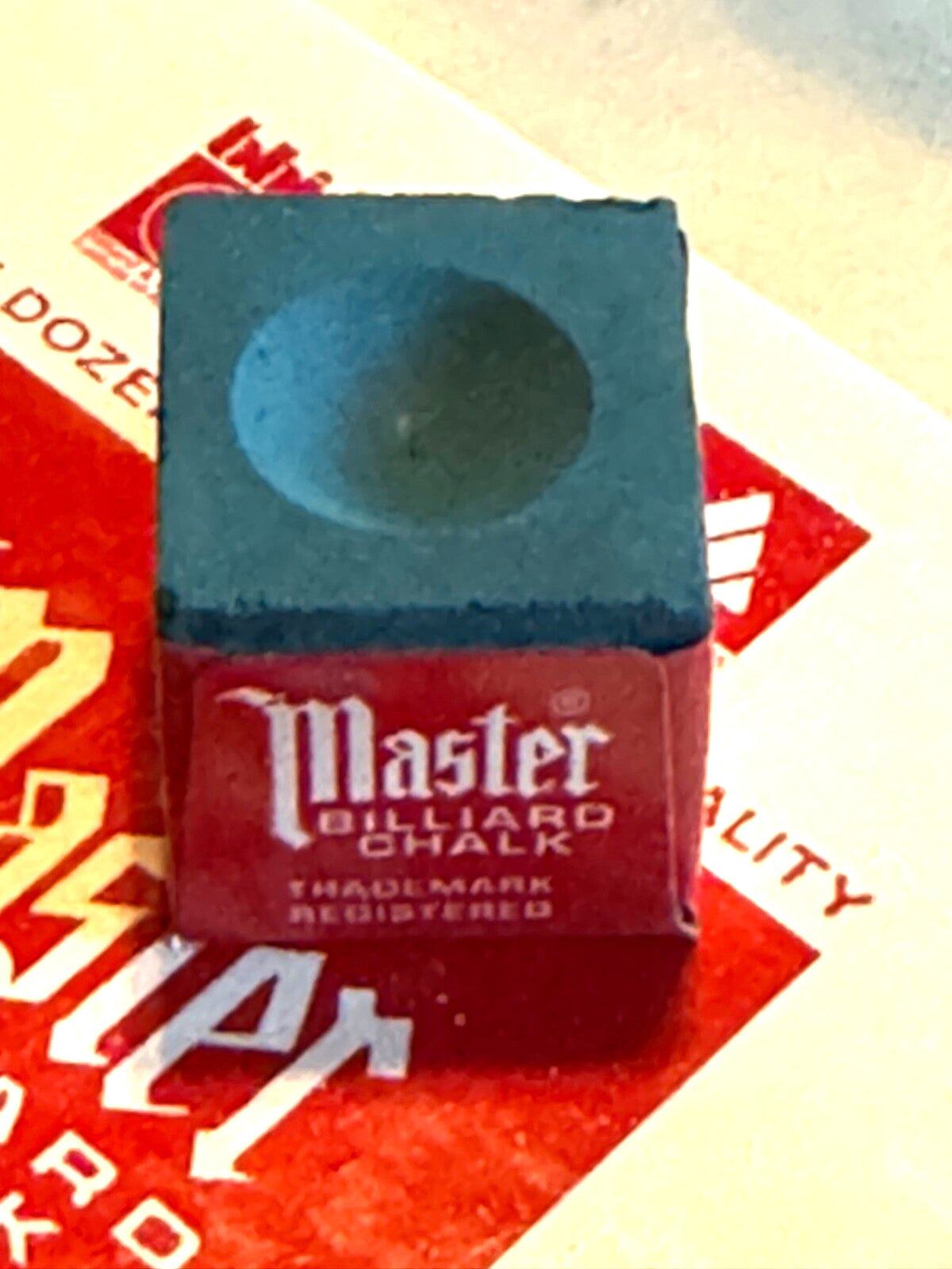 Master Blue Pool Cue Chalk 12 Pack - Official BCA Chalk for Pool