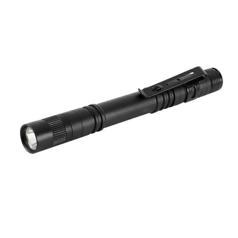 2PCS Mini Small LED Flashlight Penlight with Clip - Super Bright Torch for Pocket