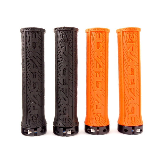 Half Nelson Lock-On Handlebar Grips for MTB XC Downhill Orange & Black