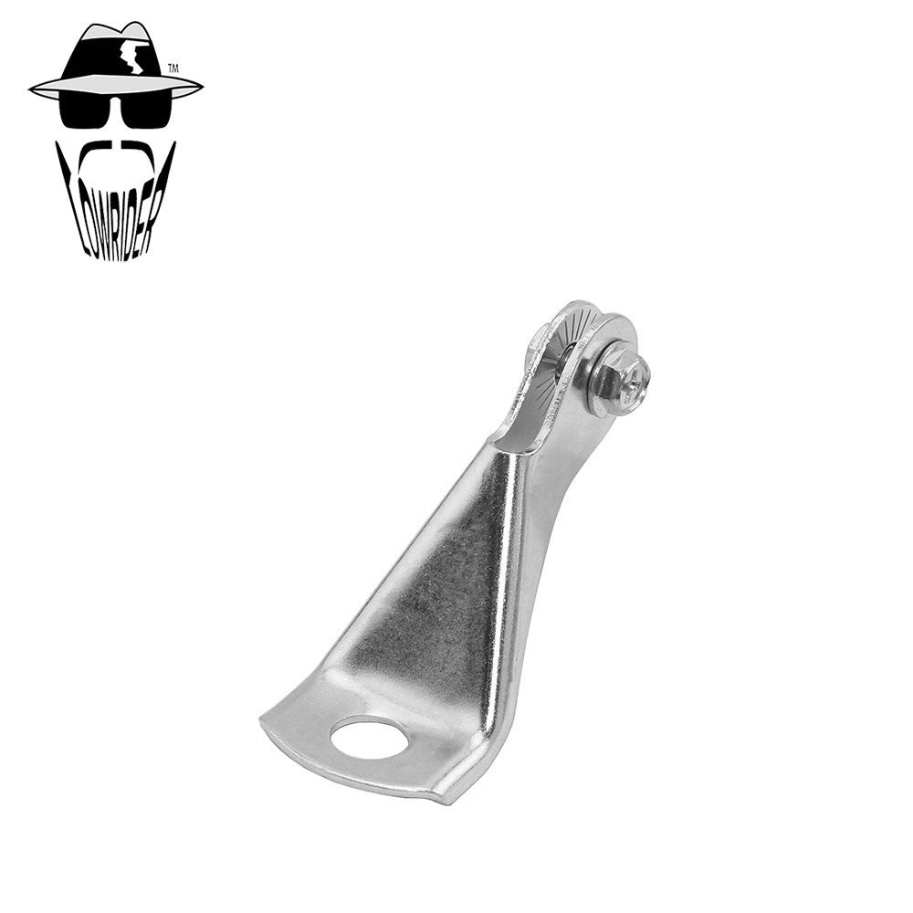 Lowrider Bullet Light Mount Bracket - Chrome Steel Bicycle Headlight Holder