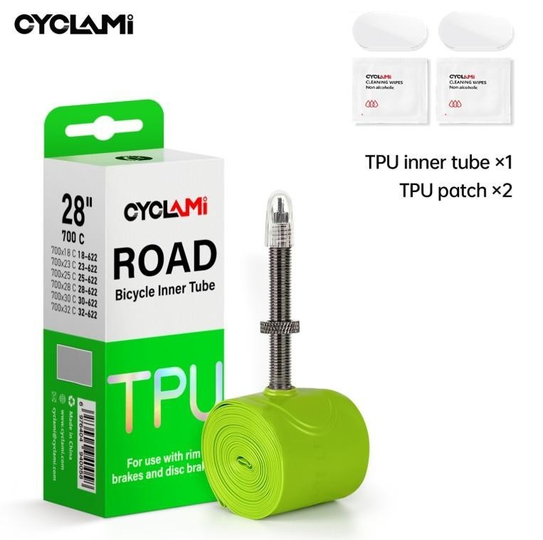 700C Ultralight TPU Bike Inner Tube with Presta Valve - Road & Mountain