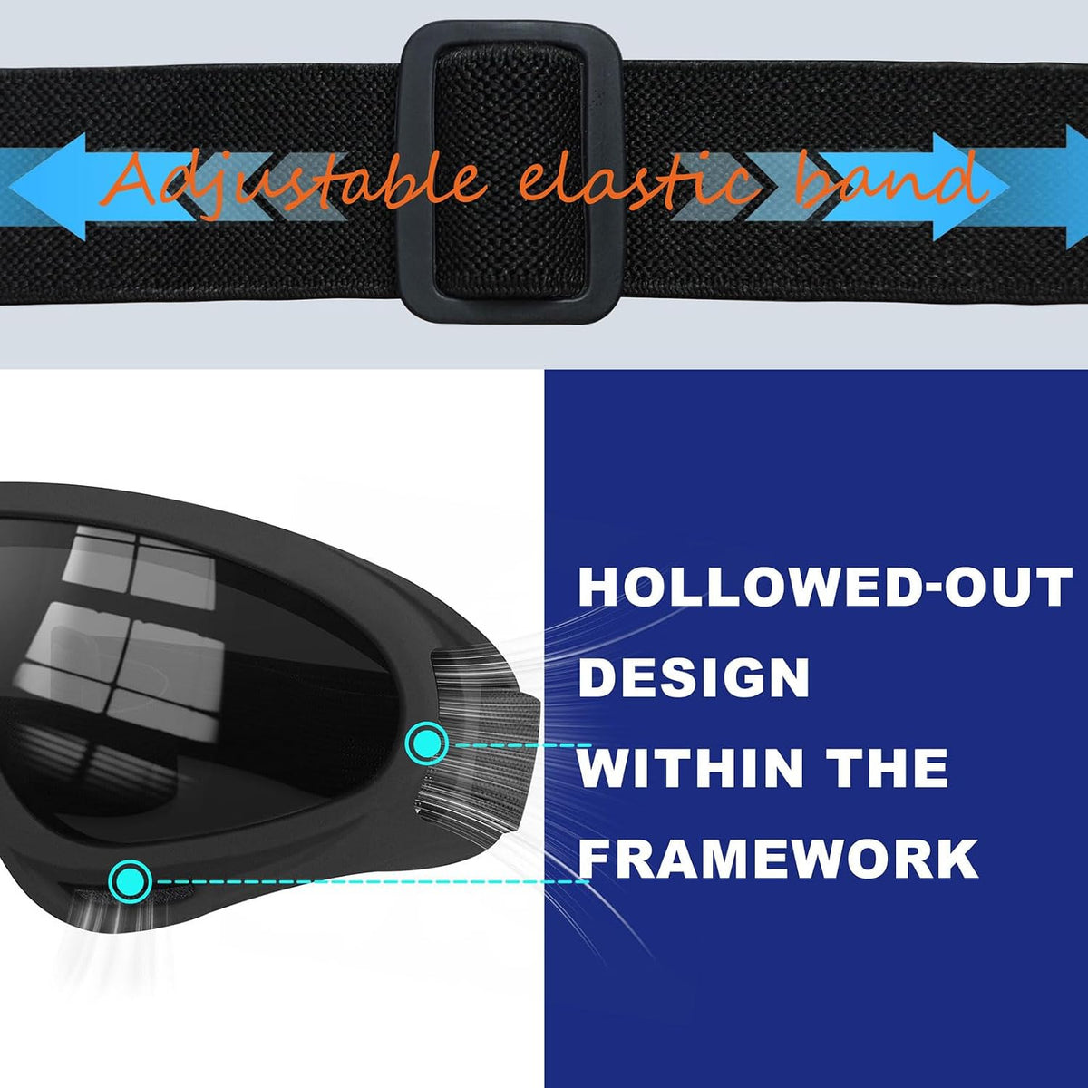 3 Pack Ski Goggles ATV Dustproof Dirt Bike UV Protection Foam