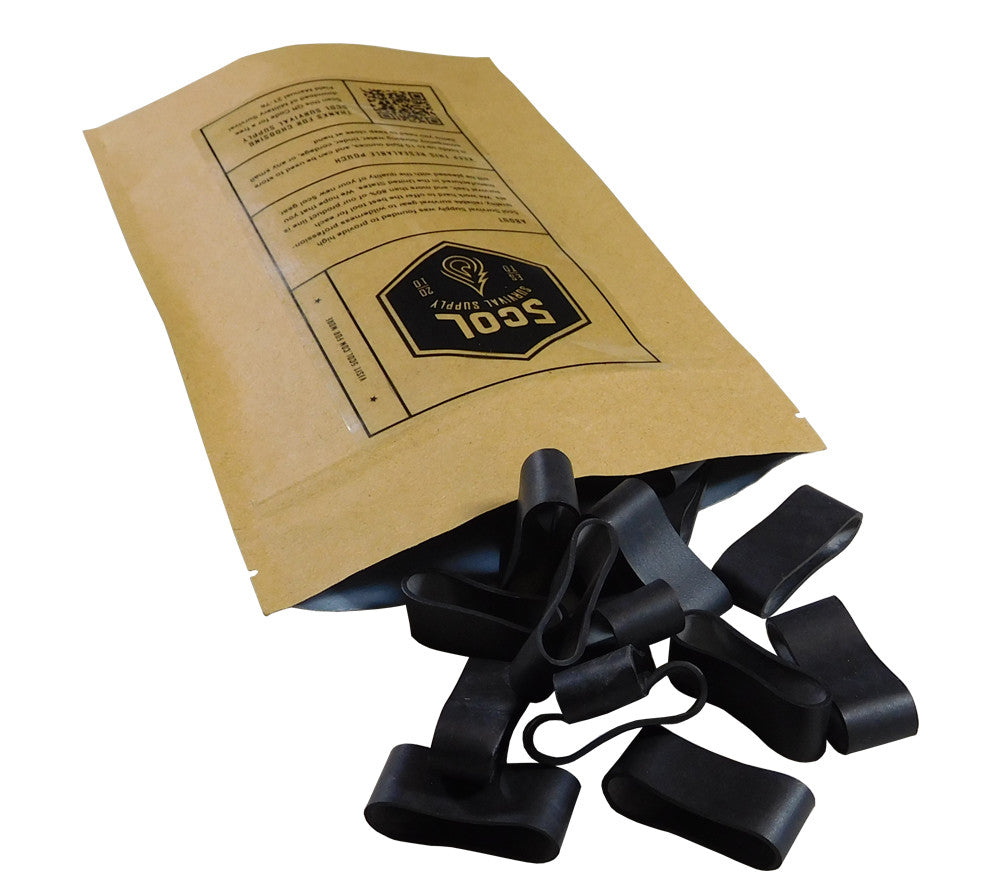 Heavy Duty EPDM Rubber Bands 1.5 Inch for Survival Camping & Outdoor Use