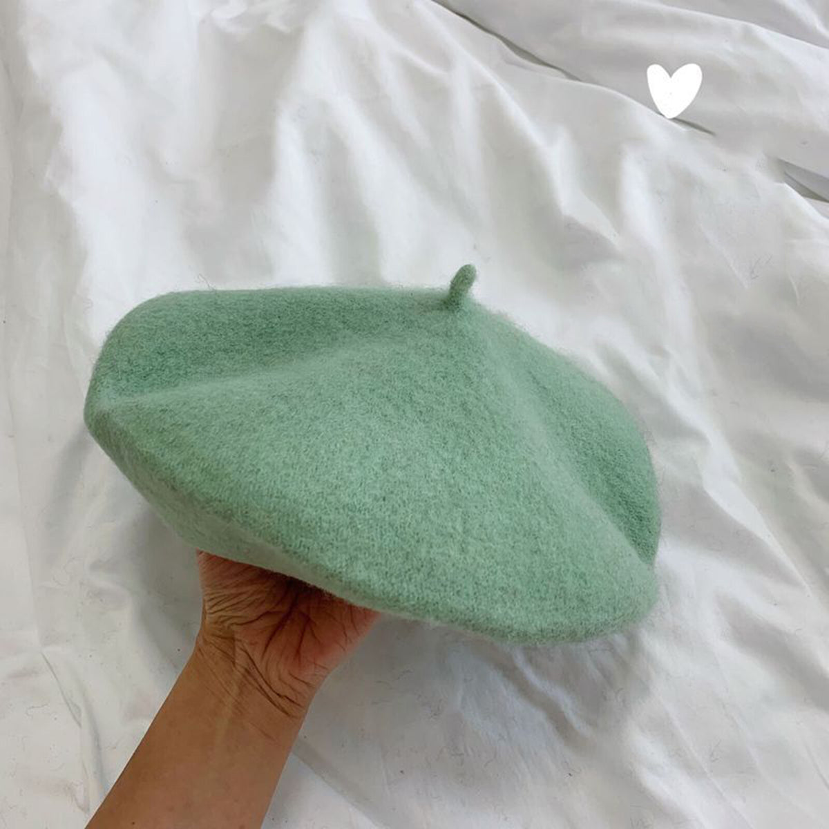 Women Casual Wool Beret Hat - Elegant French Style Solid Color Accessory
