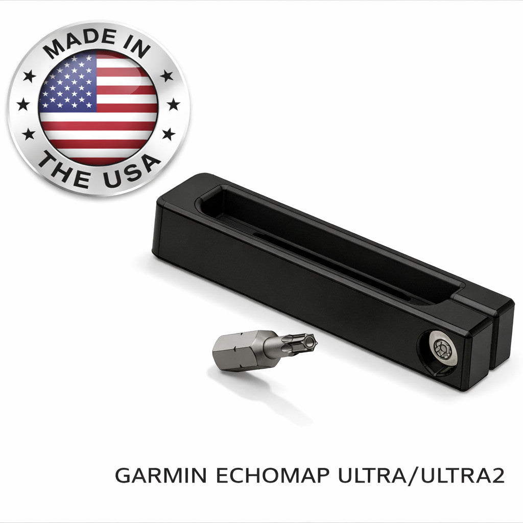 Garmin Echomap Ultra Tamper-Resistant Cradle Latch Kit with Vibration-Preventing Cap Holder