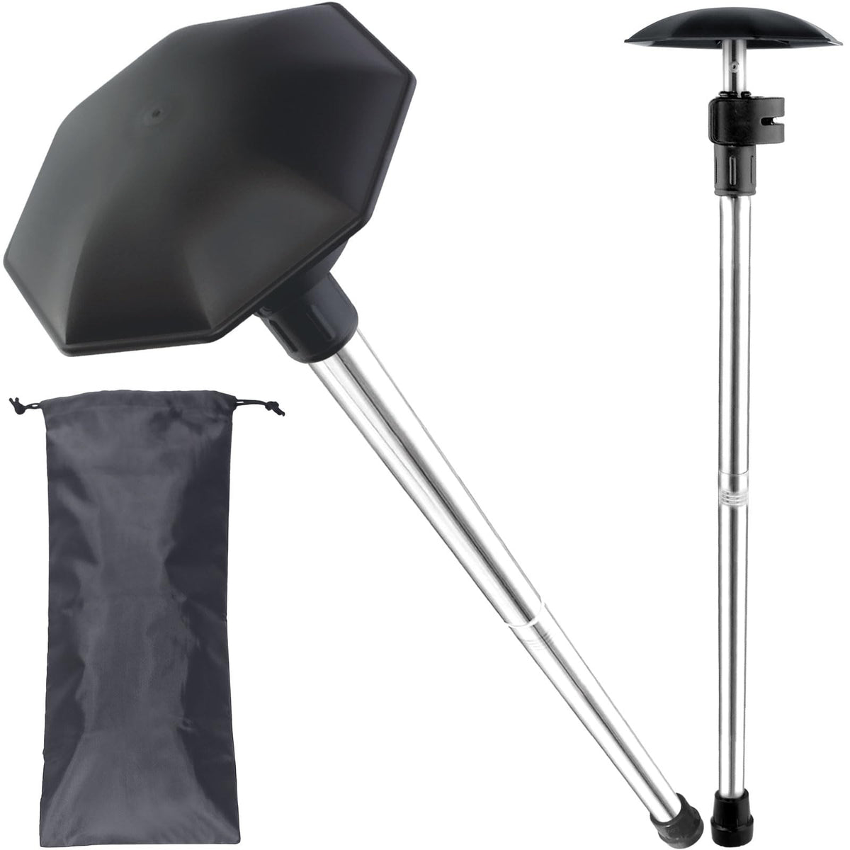 Adjustable Stainless Steel Golf Travel Bag Support Pole 33-60 Inches