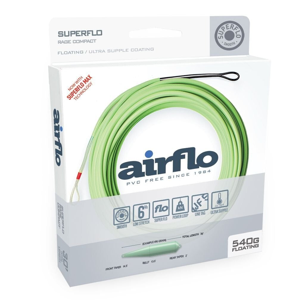 Fly Fishing Line - SuperFlo Max Rage Compact Head 480gr - Wind Resistance