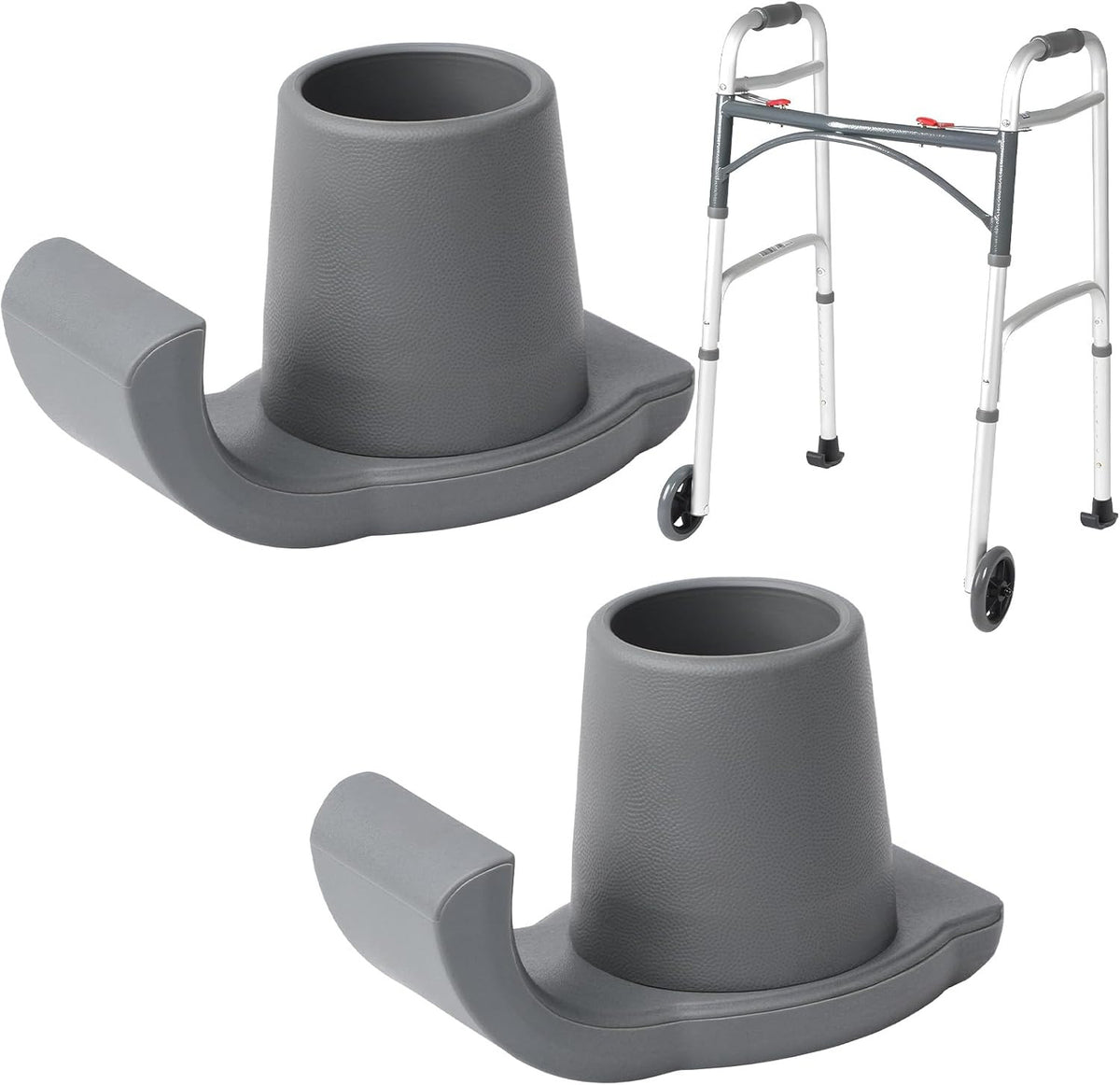 Walker Ski Glides for Folding Walkers - Replacement Feet for Smooth Mobility