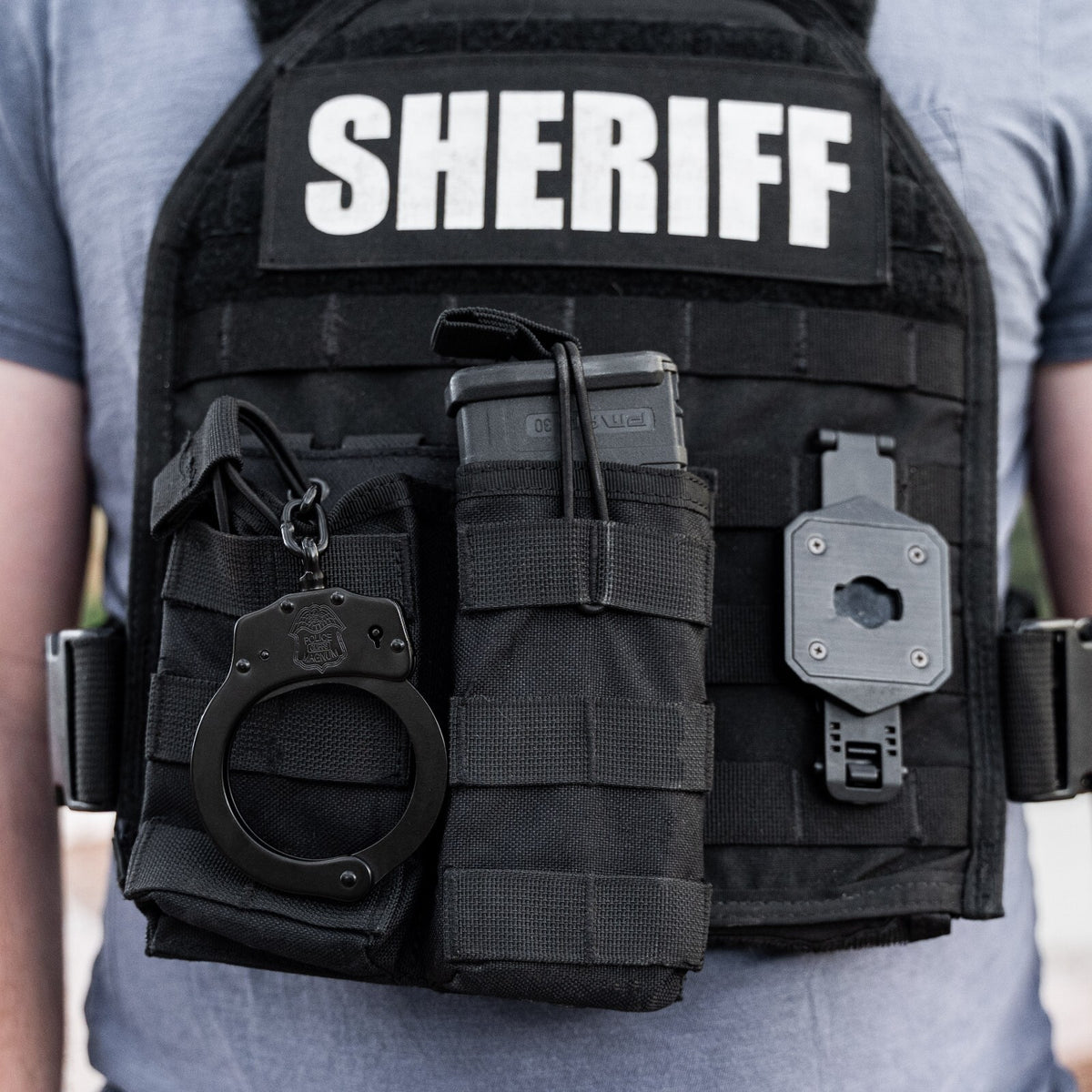 Heavy Duty Steel Handcuffs with Dual Safety Locks - Law Enforcement Gear