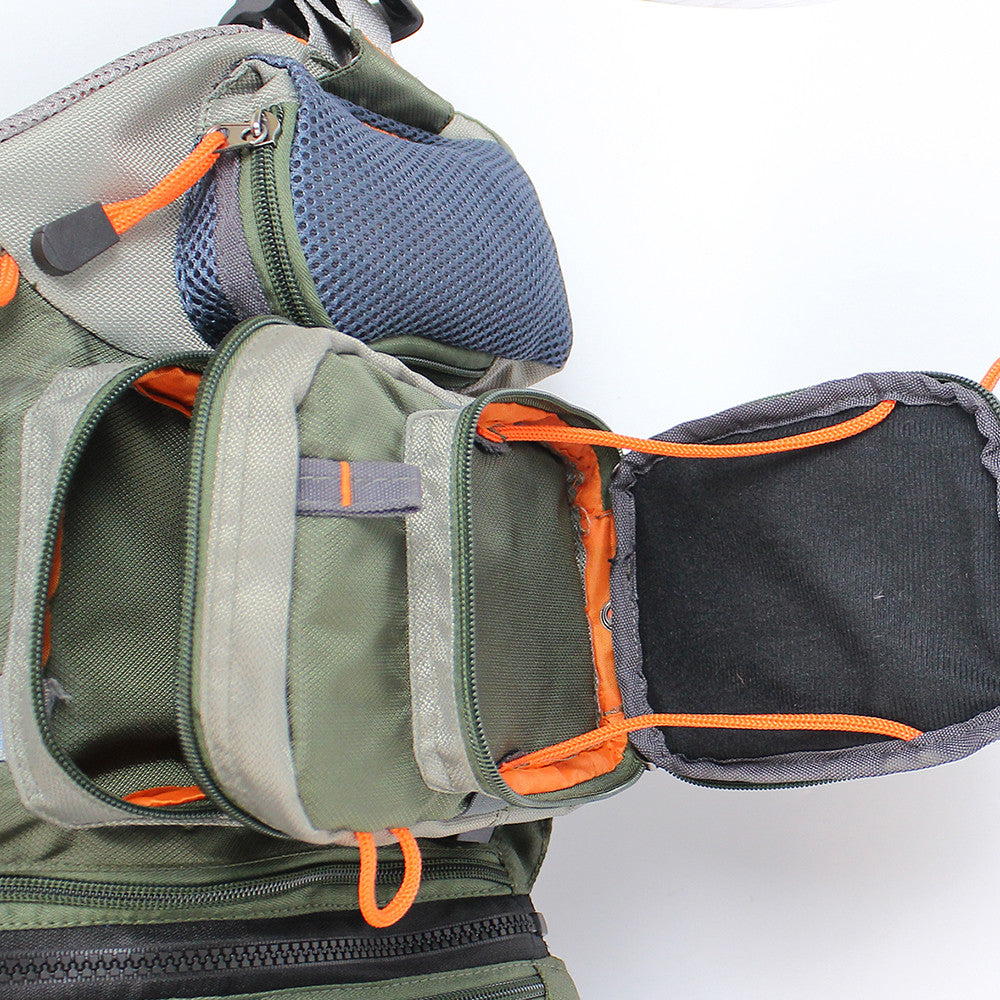 Fly Fishing Vest Pack for Men Adjustable Breathable Multi-Pocket Fishing Vest