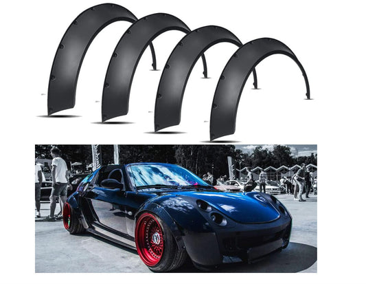 Universal Car Fender Flares Set - Extra Wide Wheel Arches for Most Vehicles
