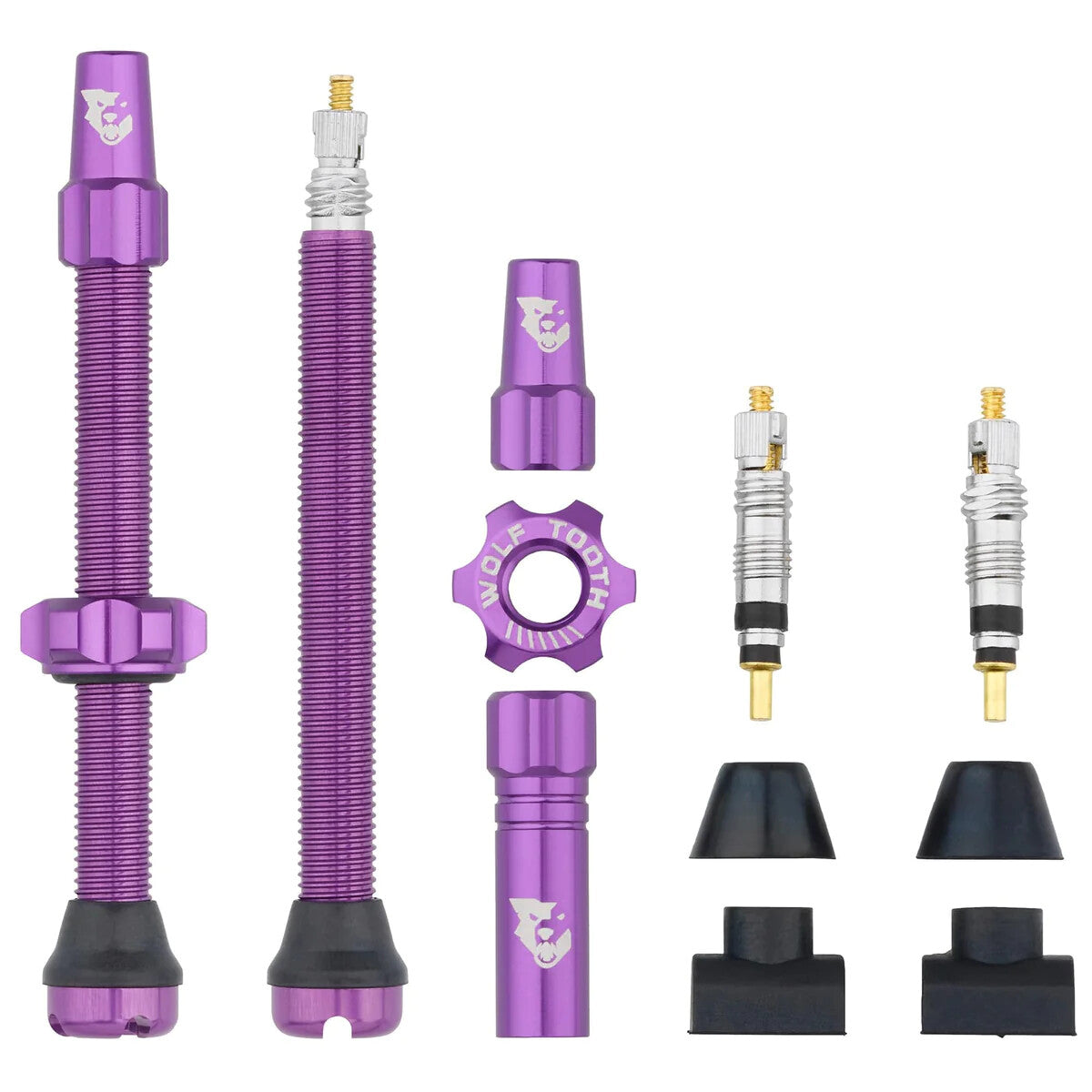 Tubeless Valve Stem Kit for Bicycle - All Sizes & Colors