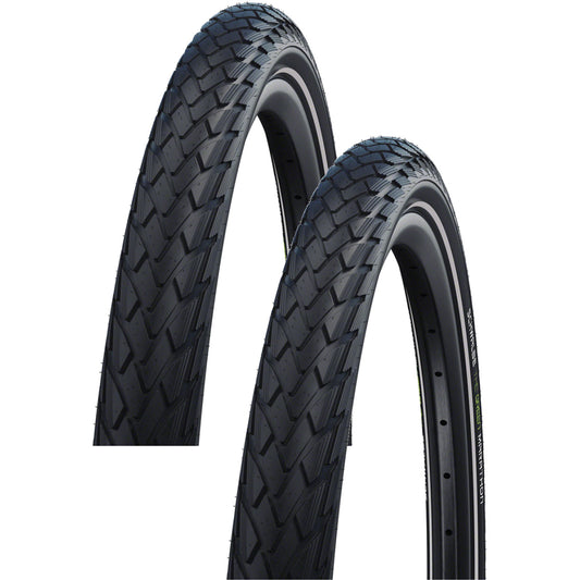 Schwalbe Green Marathon Bicycle Tire 700x35-37 / 28x1.40 Clincher 2-Pack