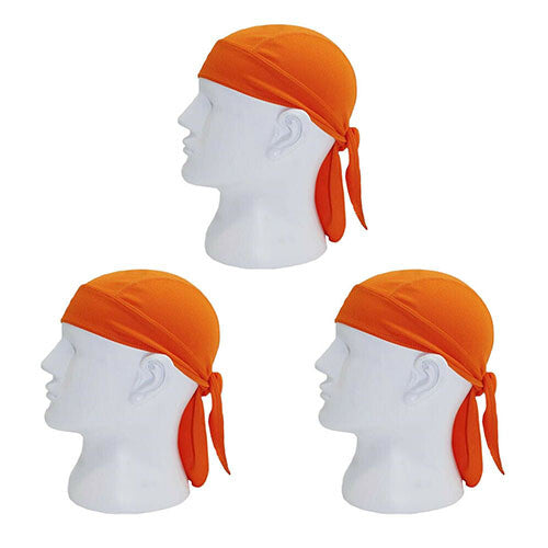 3 Pack Skull Cap Motorcycle Head Wrap Tie Durag Beanie Cycling Bandana