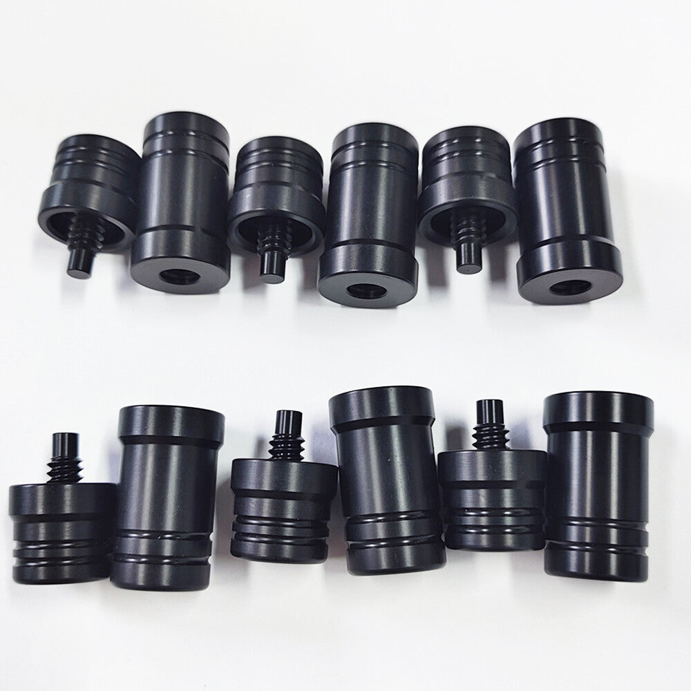 Joint Protectors for Billiard Cues – 3/8 x 10, 5/16 x 14, 5/16 x 18 Sets (Black)