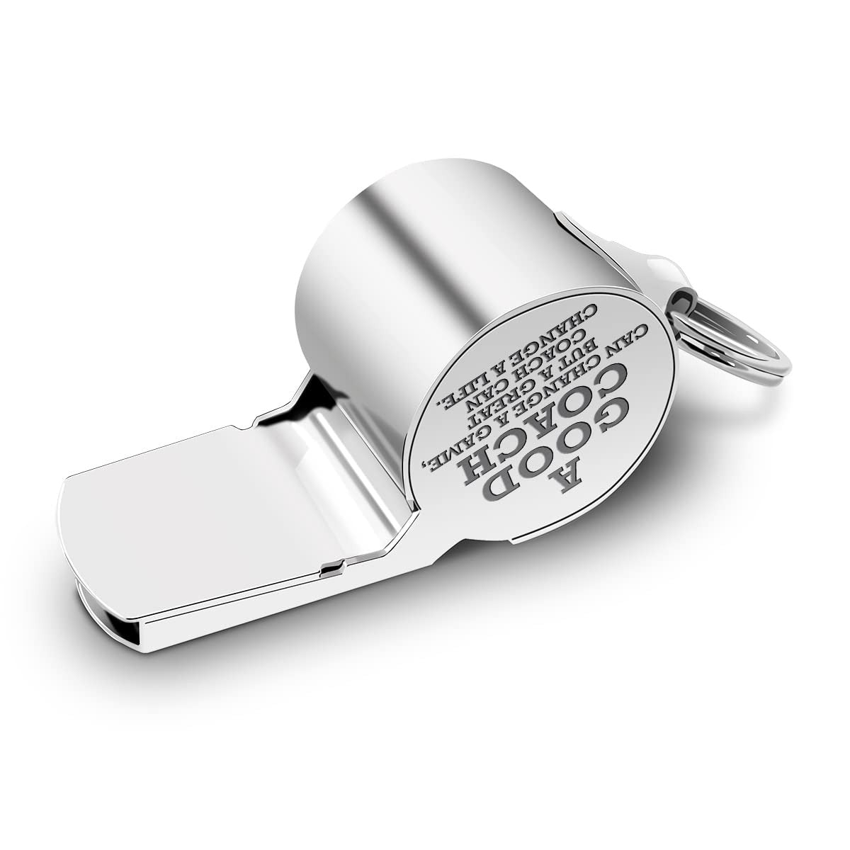 Stainless Steel Whistle with Lanyard - Loud Referee & Training Sounding Device