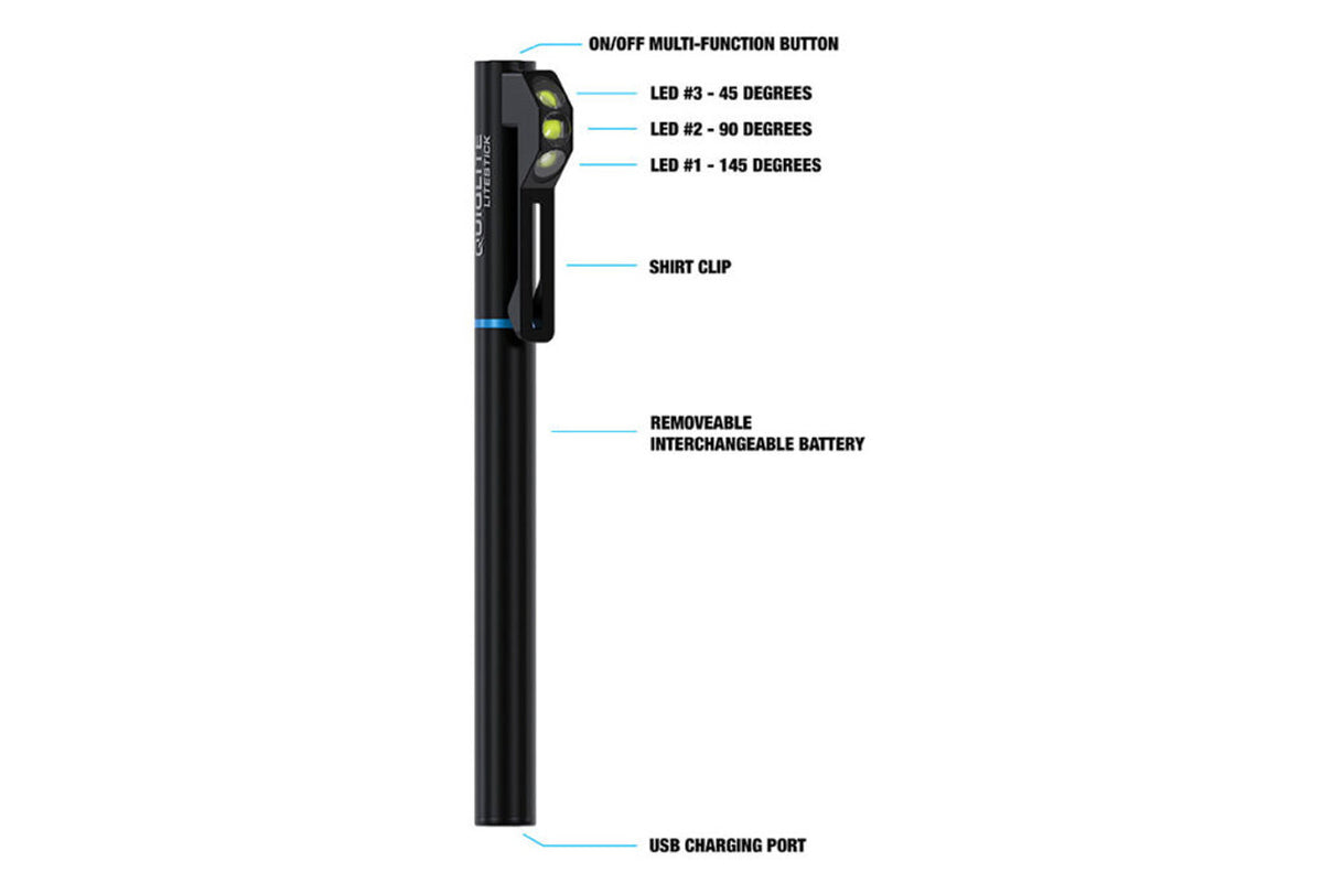 Rechargeable Programmable Clip-On Pocket Light for First Responders